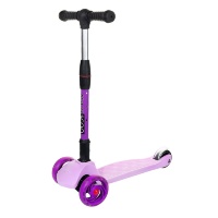 Самокат Maxiscoo Baby Delux Трехколесный Складной со Светящимися Колесами, Лавандовый - MSC-B091804D
